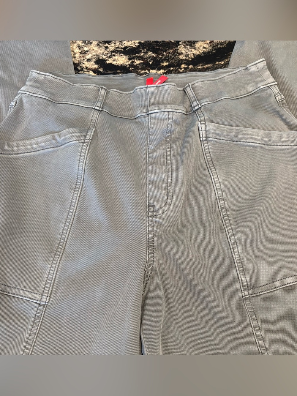SPANX Magnet Gray Wide-Leg Crop Pull-On Pants